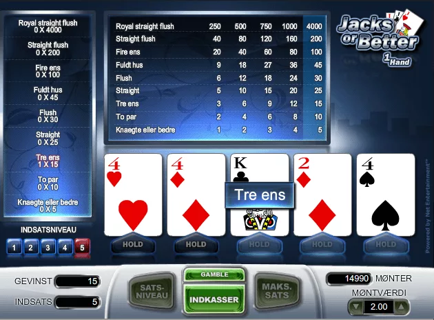 Guide til Jacks or Better