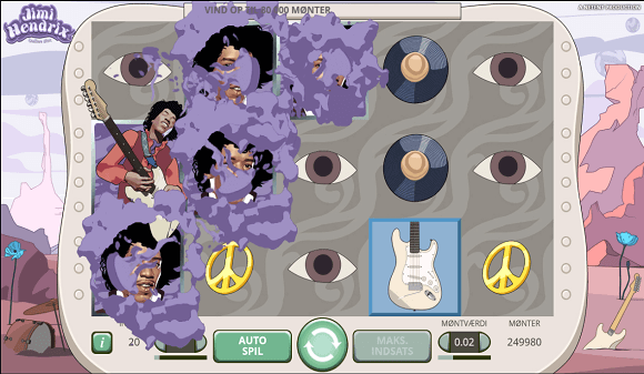 Jimi Hendrix spilleautomat