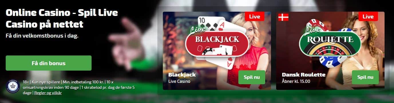 Spilnu live casino