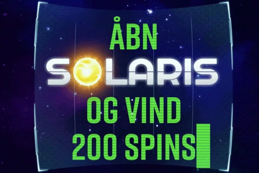Vind 200 free spins til Solaris hos pip.dk