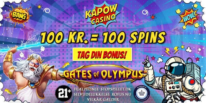 Kapow Casino lancerer HELT NY BONUS: Spin dig til Olympus 🏛️